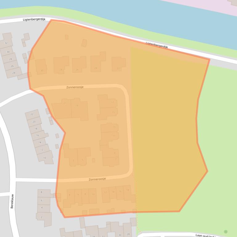 Kaart van postcodegebied 7463EN.