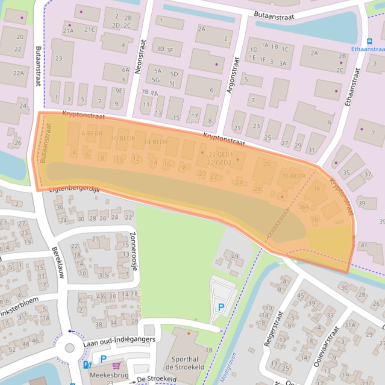 Kaart van postcodegebied 7463PA.