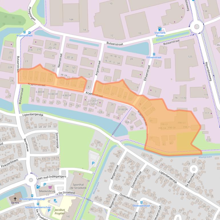 Kaart van postcodegebied 7463PB.