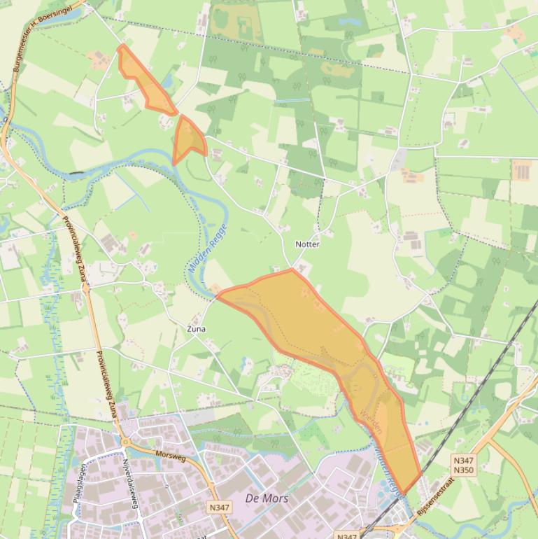 Kaart van postcodegebied 7467PB.