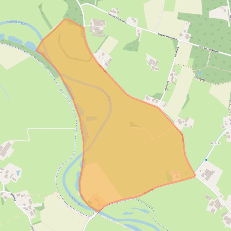 Kaart van postcodegebied 7467PM.