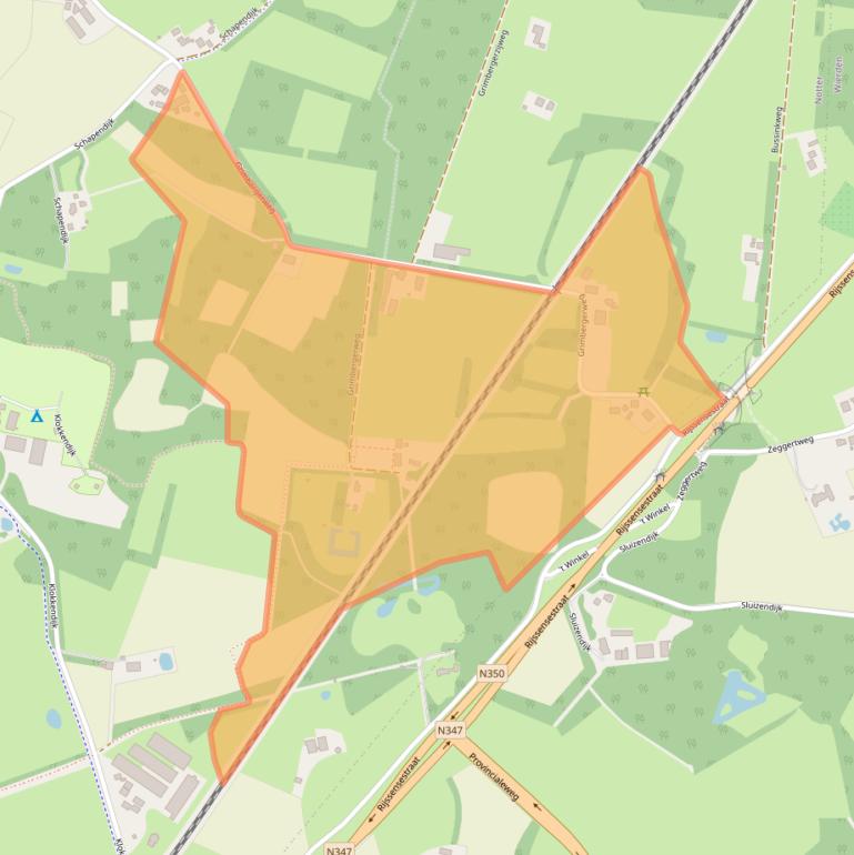 Kaart van postcodegebied 7467PR.