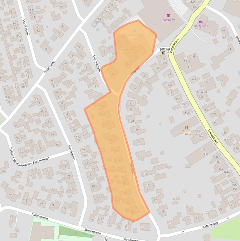 Kaart van postcodegebied 7468AR.