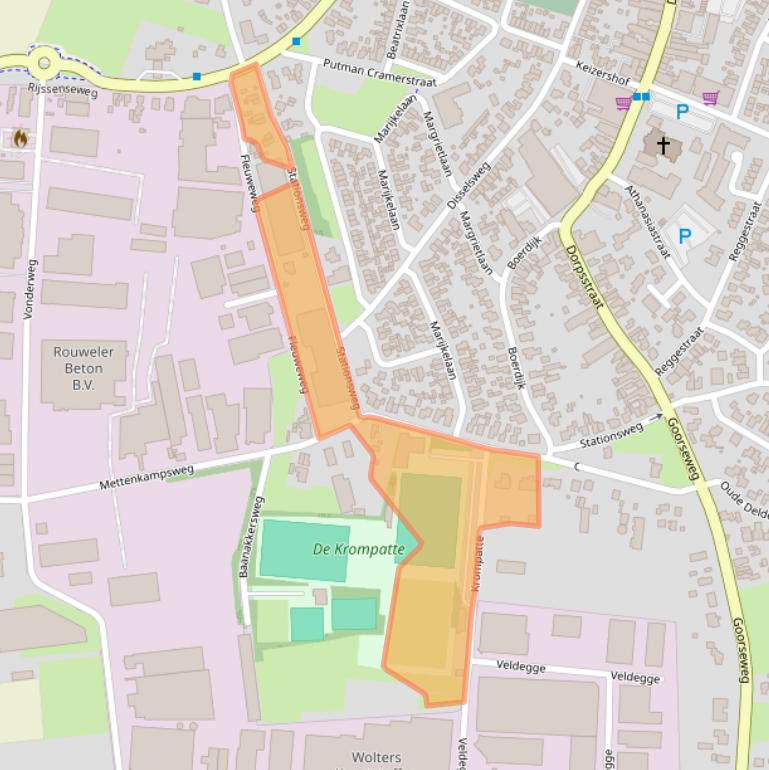 Kaart van postcodegebied 7468AS.