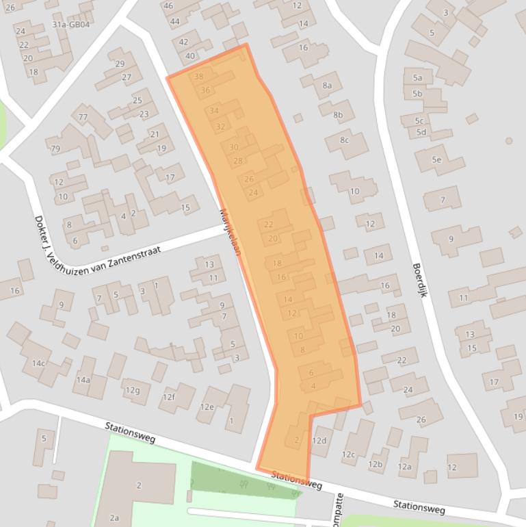 Kaart van postcodegebied 7468AX.