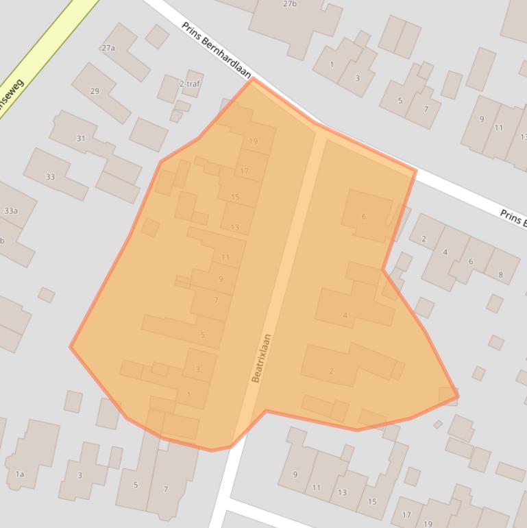 Kaart van postcodegebied 7468BC.