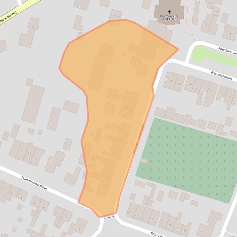 Kaart van postcodegebied 7468BH.