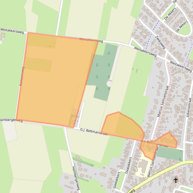 Kaart van postcodegebied 7468BM.