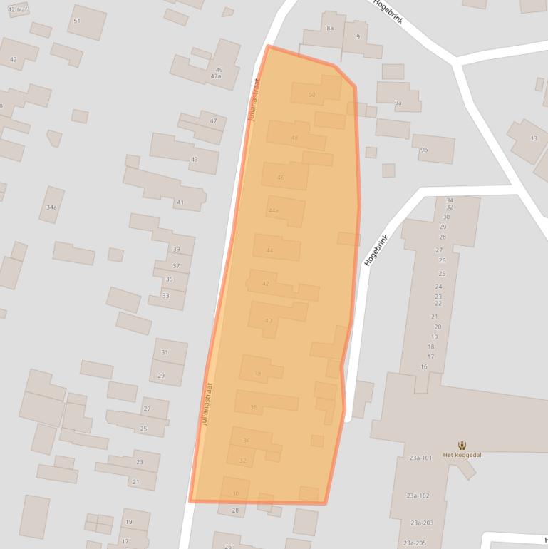 Kaart van postcodegebied 7468BW.