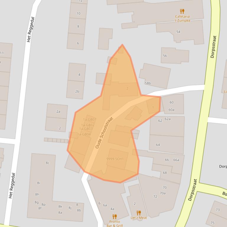 Kaart van postcodegebied 7468CA.