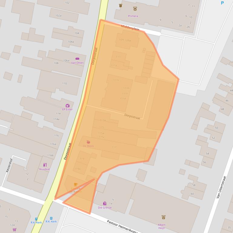 Kaart van postcodegebied 7468CH.