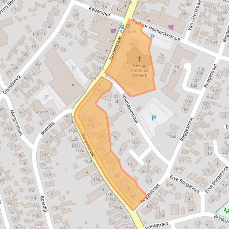 Kaart van postcodegebied 7468CJ.