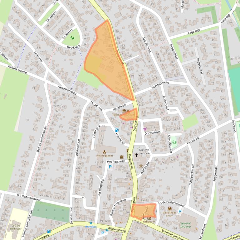 Kaart van postcodegebied 7468CK.