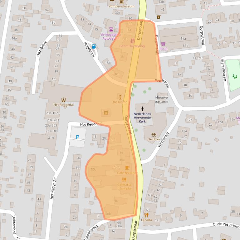 Kaart van postcodegebied 7468CL.