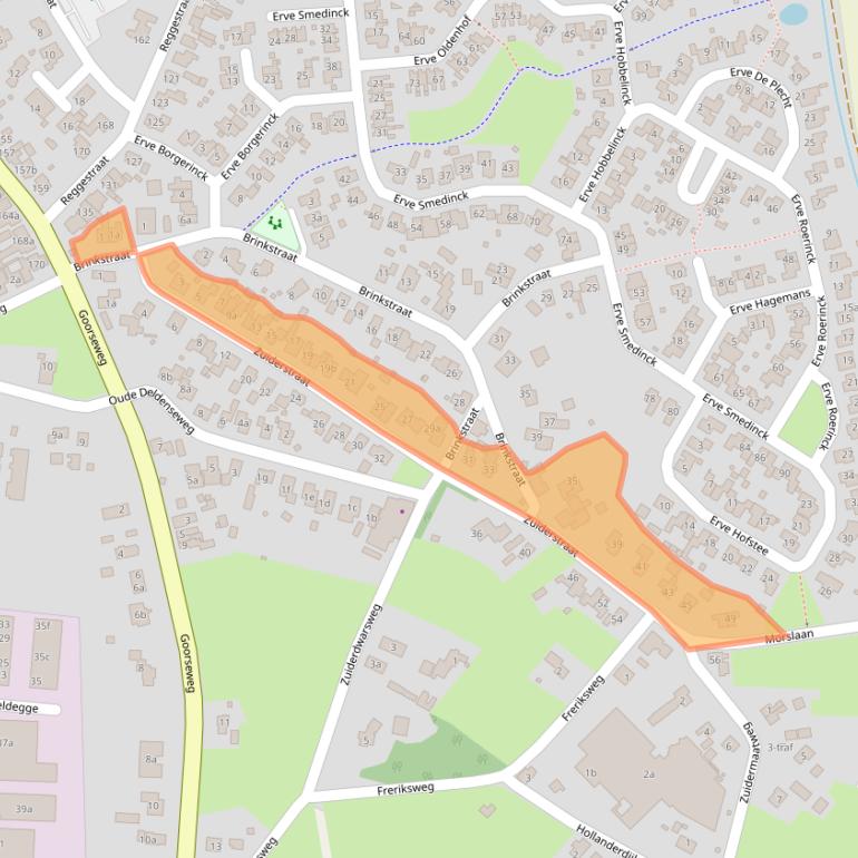 Kaart van postcodegebied 7468CW.