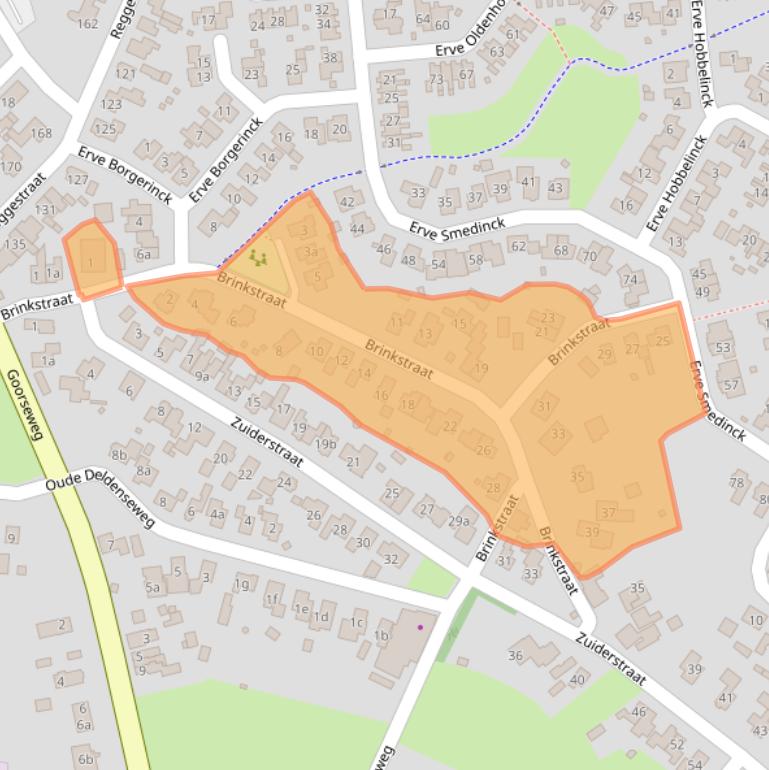 Kaart van postcodegebied 7468CZ.