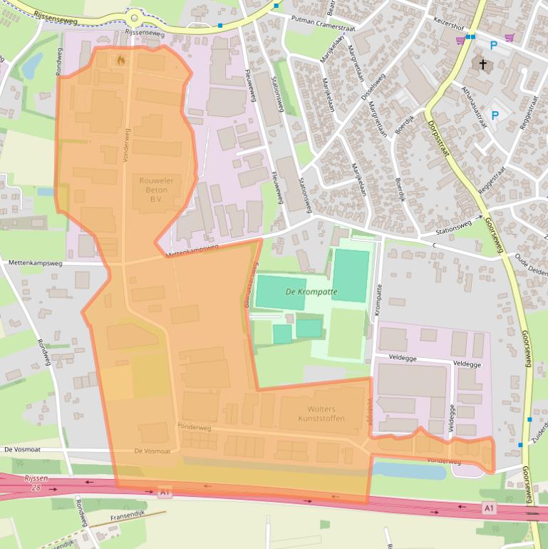 Kaart van postcodegebied 7468DC.