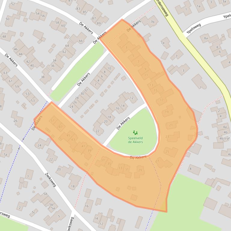 Kaart van postcodegebied 7468DG.