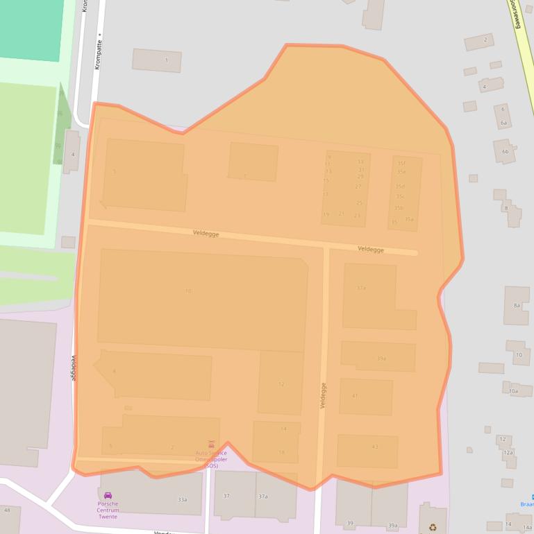 Kaart van postcodegebied 7468DJ.