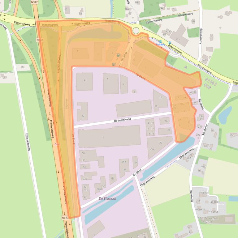 Kaart van postcodegebied 7468DK.