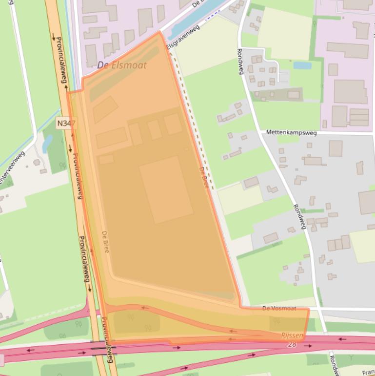 Kaart van postcodegebied 7468DN.