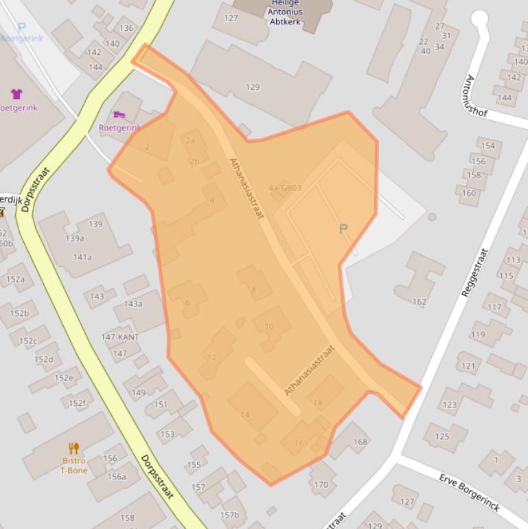 Kaart van postcodegebied 7468EA.