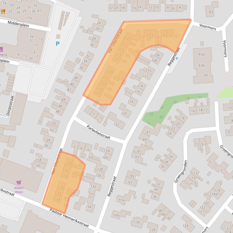 Kaart van postcodegebied 7468EC.