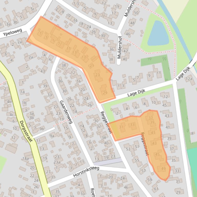 Kaart van postcodegebied 7468EH.