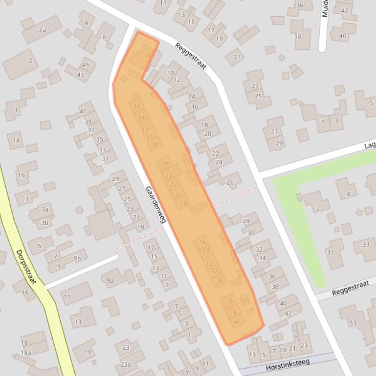 Kaart van postcodegebied 7468EX.