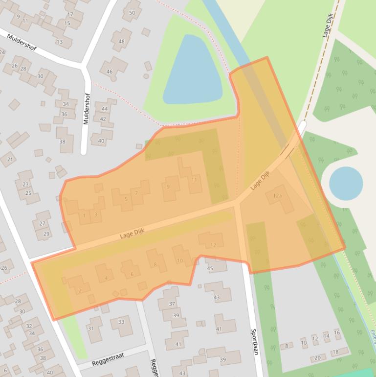 Kaart van postcodegebied 7468EZ.