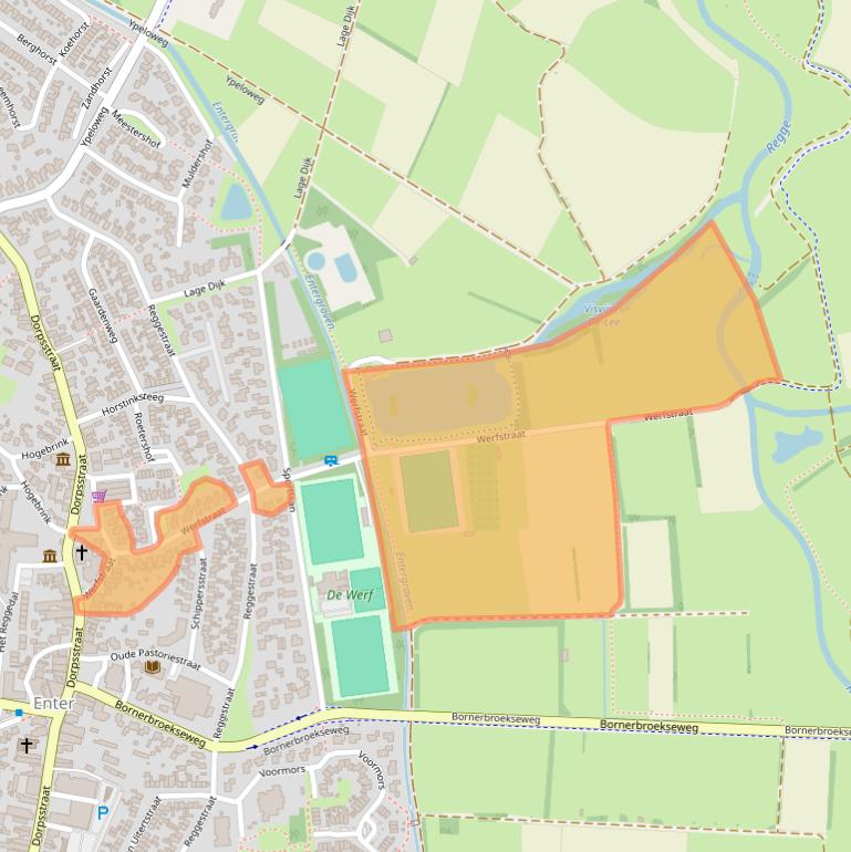 Kaart van postcodegebied 7468GG.