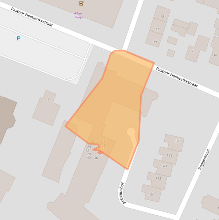 Kaart van postcodegebied 7468GL.