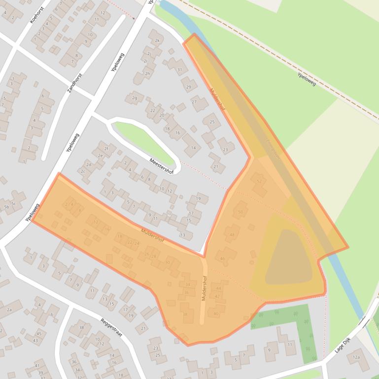 Kaart van postcodegebied 7468GP.