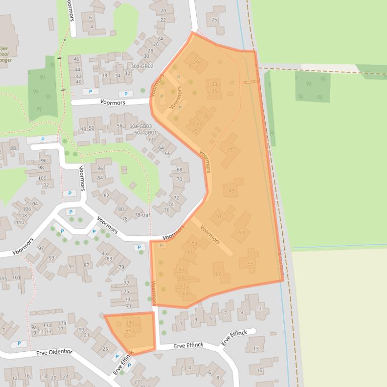 Kaart van postcodegebied 7468HH.