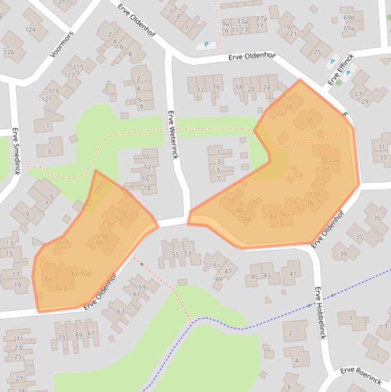 Kaart van postcodegebied 7468JB.