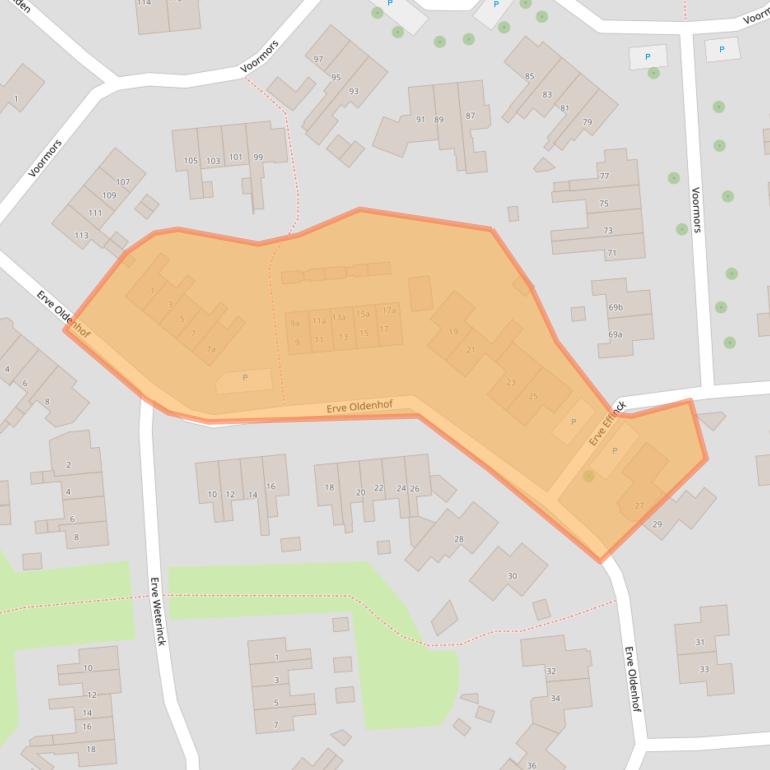 Kaart van postcodegebied 7468JC.