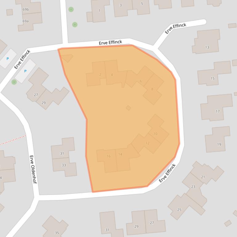 Kaart van postcodegebied 7468JE.