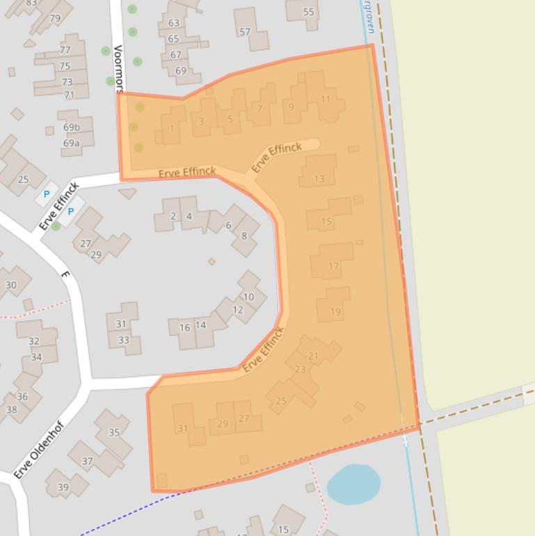 Kaart van postcodegebied 7468JG.