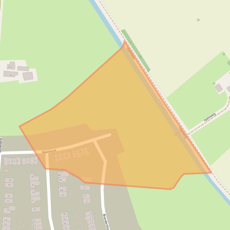 Kaart van postcodegebied 7468KK.