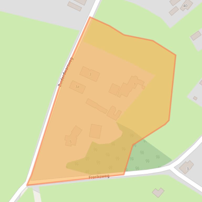 Kaart van postcodegebied 7468MH.