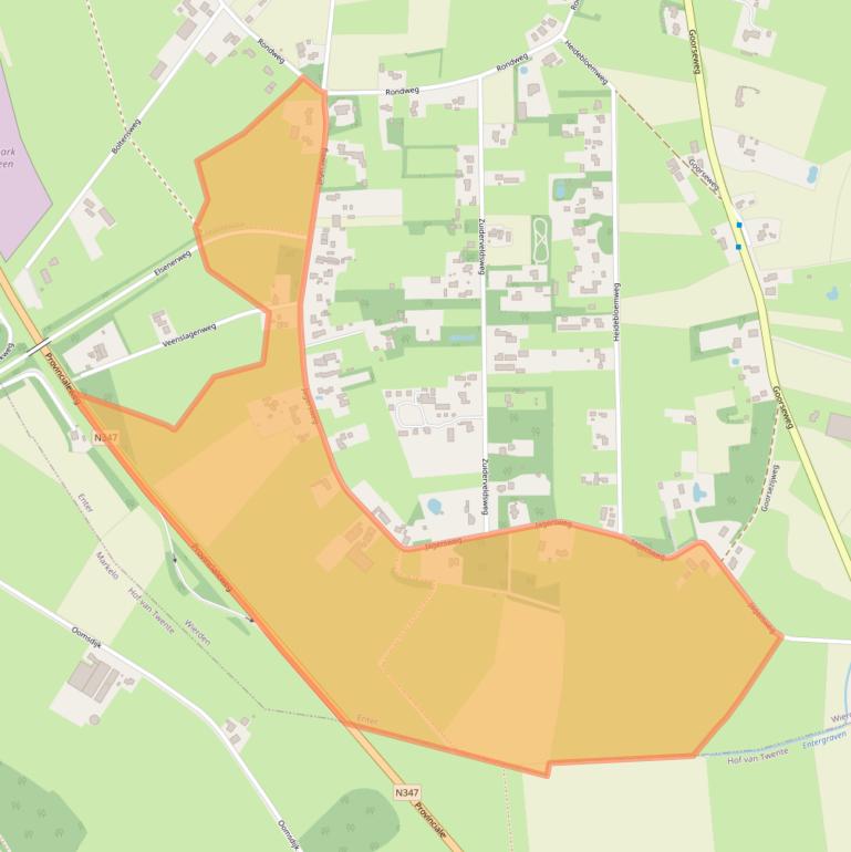 Kaart van postcodegebied 7468PE.