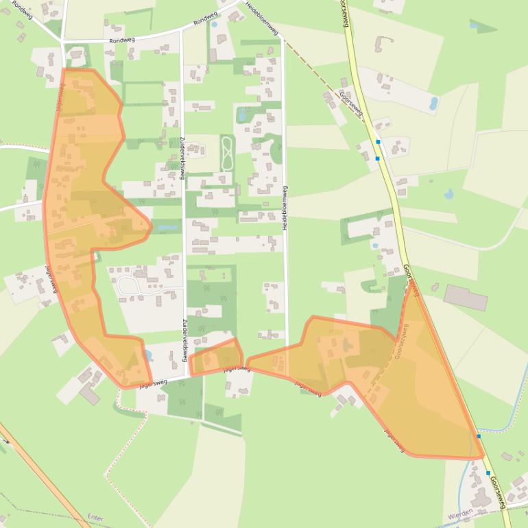 Kaart van postcodegebied 7468PG.