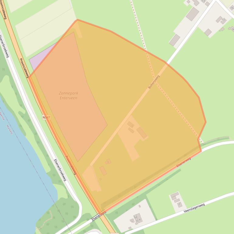 Kaart van postcodegebied 7468PK.