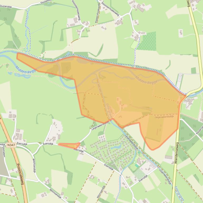 Kaart van postcodegebied 7468PW.