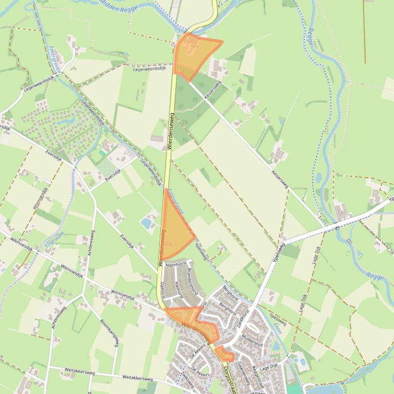 Kaart van postcodegebied 7468PZ.