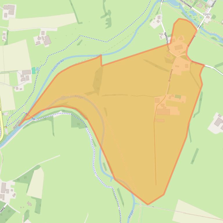 Kaart van postcodegebied 7468RD.