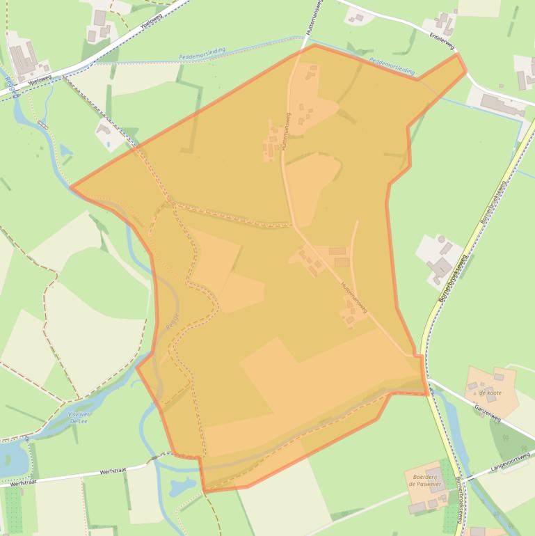 Kaart van postcodegebied 7468RL.