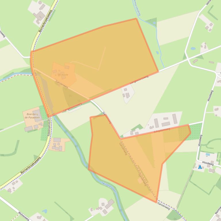 Kaart van postcodegebied 7468RR.