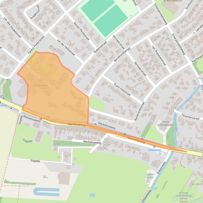 Kaart van postcodegebied 7471AB.