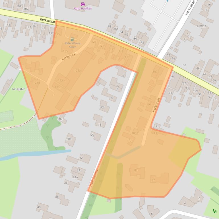 Kaart van postcodegebied 7471AH.